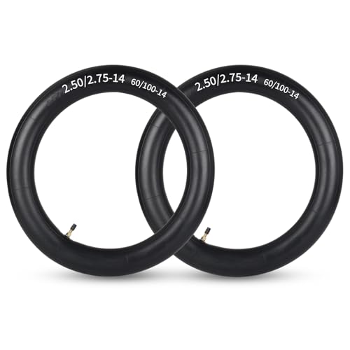 GICOOL 2.50/2.75-14 (60/100-14) Dirt Bike Replacement Inner Tubes 2 Pack with TR4 Valve Stem Fits for 50cc to 160cc Dirt and Pit Bikes Apollo RFZ Atomik Thumpstar