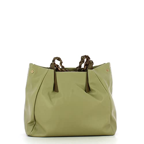 MANILA GRACE Borsa Shopping Jasmin Medium Verde