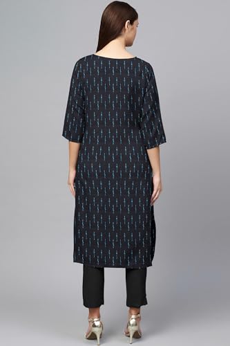 Image of Cotton Pochampally ikat unstitched blouse, Kurthi, long frock fabric material for women (1 meter, 2 meters & 3 meters)