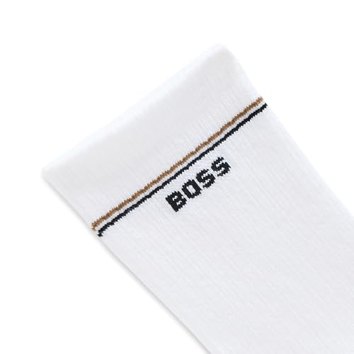 BOSS Men's 2-Pack Sporty Ribbed Quarter Length Socks4