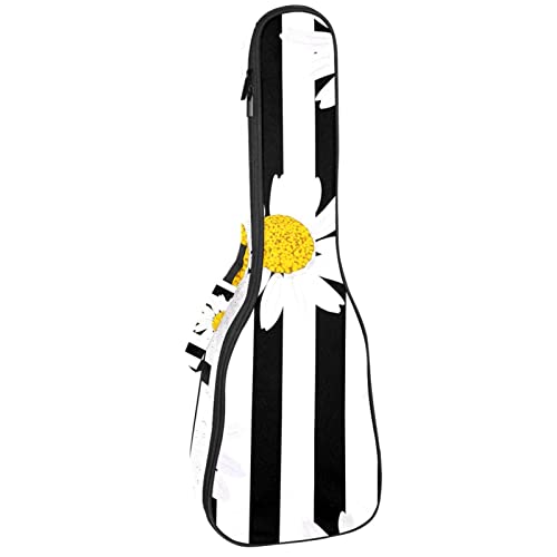 Sac à dos pour ukulélé soprano ténor concert - Housse rembourrée 10 mm rayures