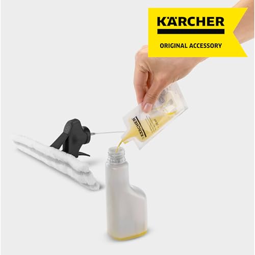 Kärcher Window Cleaner Tool, Spray Bottle, Replacement Part for Kacher Window Vacs - with Microfiber Pad (for indoor use)