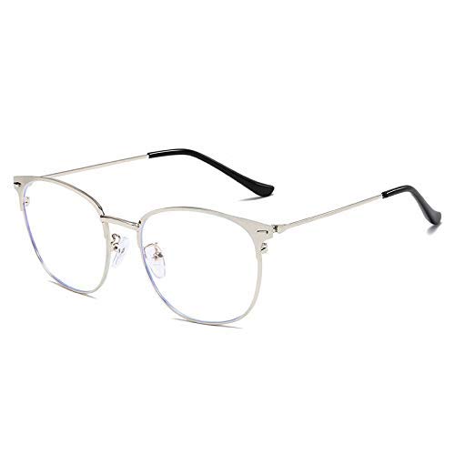 XINGYU Bleu Lunettes de Protection Bleus Blue Ray Lunettes UV Anti-Radiation Demi-Monture Lunettes pour Conduire la pêche Course à Pied Camping Golf Loisirs Sports de Plein air