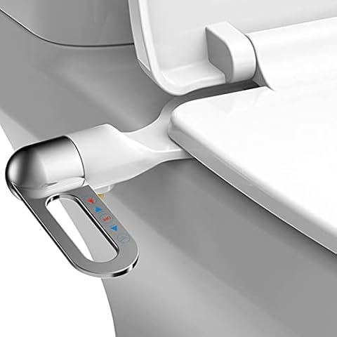 Atalawa Bidet Toilet Seat Attachment Ultra Slim Bidet With Self Cleaning Dual Nozzle Adjustable Water Non Electric Bidet Fresh Water Spray for Sanitary and Feminine Wash Cover