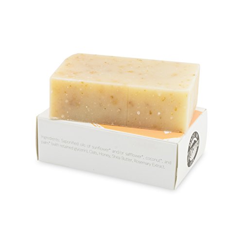 White Wolf Creek Hand Soap - All Natural Handmade Organic Soap Bar, Cold Pressed, Bath Bar Soap -Scented using essential oils for a great Hands,Face and Body Wash, Shea Honey Oat -2 pack