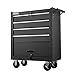 5 Szuflad Przesuwnych Skrzynia Narzędziowa Stal o Dużej Wytrzymałości Wózek Mobilny Szafka na Narzędzia do Toczenia z Kołami i System Blokowania, Doskonały Organizator Narzędzi do Garażu Domowego