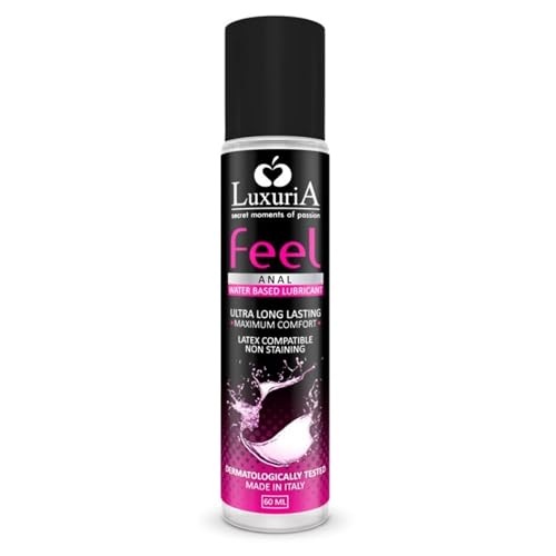 Lubricante Agua 60 ml | Especial para Zona Anal | Hidratante Natural y Suave | Apto para Parejas y Juguetes Íntimos | Gel de Larga Duración