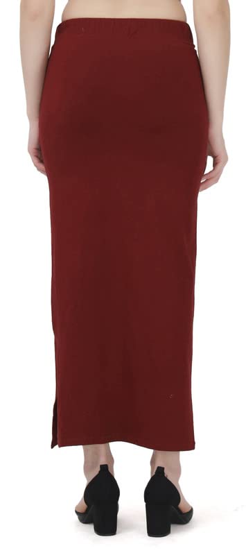 Image of Lycra Blend Cotton Saree Shapewear Petticoat for Women and Girls, Skirts Shapewear Dress for Saree