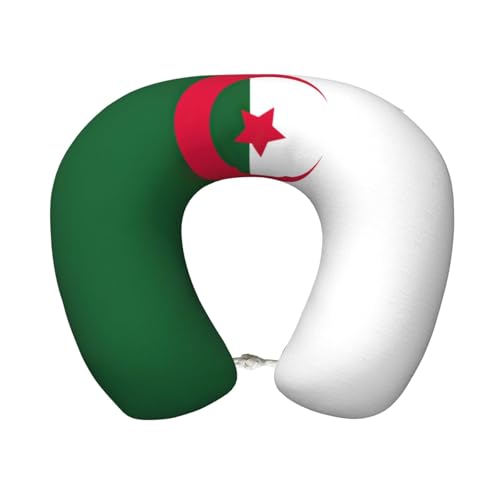 Almohada de viaje con diseño bandera de Argelia miniatura 1