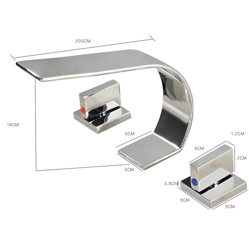 Mitigeur carré or brossé pour robinetterie de salle de bain - 8