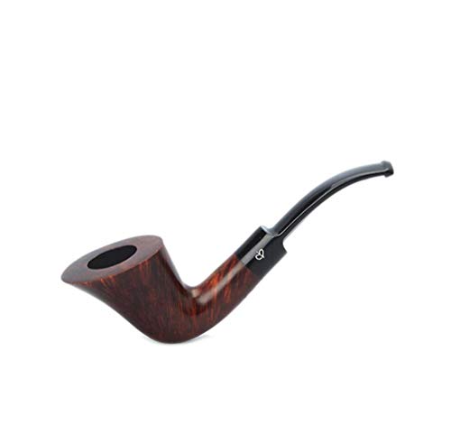 Zwq&zj Small Solid Wood Tobacco Pipe, Handmade Classic Detachable Cigarette Pipe, with 3mm Metal Filter,A