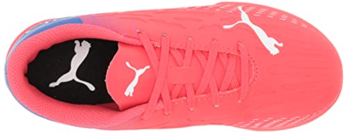 PUMA PUMA Ultra 4.3 Turf Training Soccer Shoe, Sunblaze White-Bluemazing, 12 US Unisex Little Kid