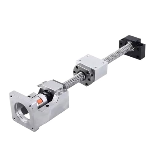 Metal Ball Screw nut end Processing 1pcs 150-1000mm SFU2005 Ball Screw Spindle Kits and Motor Kits for Engraving Machine Accessorie(550mm)