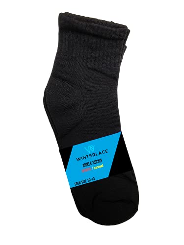 Winterlace Wholesale Quarter Ankle Socks for Men, Thin Comfortable Casual Value Bulk Pack2
