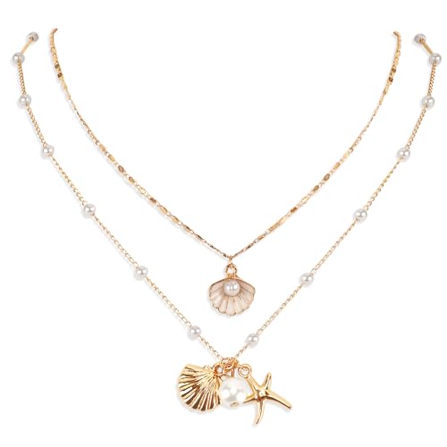 Collier Coquillage Multicouche pour Mariage et Fiançailles d'Été, Idée Cadeau Mikovivi