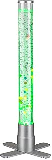 Wicked GIZMOS Large Colour Changing Bubble Lamp LED Light Tubular Freestanding Design with Bubbles and Fish (60cm)