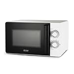 Commercial CHEF Small Microwave 0.7 Cu. Ft. Countertop Microwave with Mechanical Control, White Microwave with 6 Power Levels, Outstanding Portable Microwave with Convenient Pull Handle