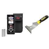 Leica DISTO X4 – télémètre Laser Robuste avec Bluetooth et caméra pour des mesures dans Les environnements Les Plus rudes & Stanley 0 28 206 Riflard Outil 5 en 1 Multifonctions, Multicolore, 76 mm
