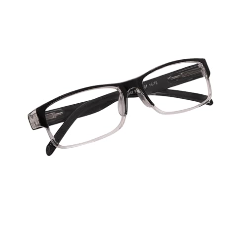 Image of myreen Reading Glasses For Men Women +1 +1.25 +1.5 +1.75 +2 +2.25 +2.5 +2.75 +3 | Full-Rim Reading Power Number Glass For Single Vision | Clear Anti-Reflection Lens