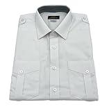 JetSeam - Men's Black Label Classic Cut Short Sleeve Pilot Uniform Shirt White