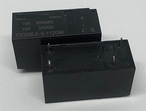 Relé YX208LE-S-112DM de 4 pines y 12V 16A para control electrónico masivo