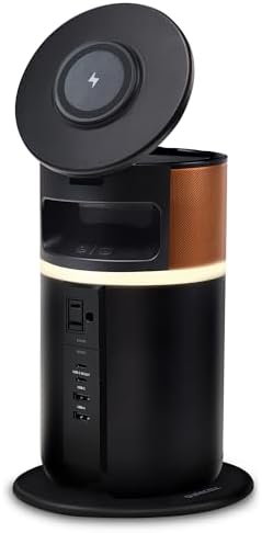 Duracell M250 Portable Charging Hub – 250W Charger for Laptops & Tablets, Wireless Charging for Cell Phones & Earbuds – Light & Compact Power Bank Station w/ USB-C, USB-A & AC Ports, Charging Dock