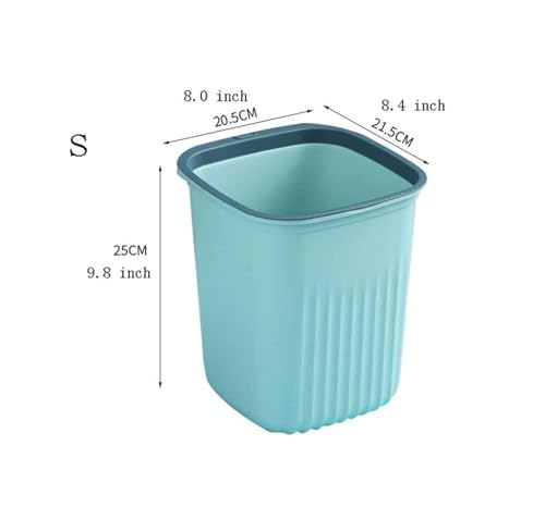Caneca de Basura Cuadrada Sin Tapa para Baño o Cocina 1 unidad miniatura 2