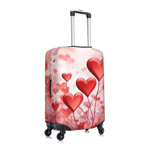 Abstract Heart Print Luggage Suitcase Covers Elastic Washable Luggage Protector Luggage Covers For Suitcase3
