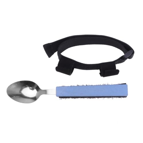 COLLBATH 1pc Disabled Aid Utensils Elderly Eating Forks Elderly Adaptive Utensils Elderly Aid Utensils Adaptive Utensil Strap Elderly Eating Utensils Disabled Utensil Holder Strap Utensils
