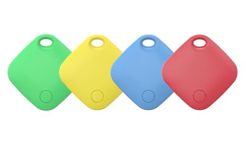 Air Tracker Tag 4 Pack Bluetooth Luggage Tracker tag Locator Works with Apple Find My,Smart Tracker for Suitcase, Bag, Backpack, Wallet,Replaceable Battery Smart tag Item Finder