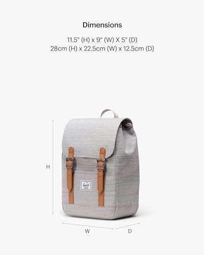 Image of Herschel Retreat Backpack, Light Grey Crosshatch (Limited Edition), Mini - 10L