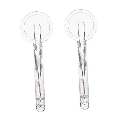 VALICLUD 1set Handheld Magnifying Glass with Tweezers Lightweight Optical Lens for Home Repair and Multi Purpose Use Durable and Portable Tool for All Ages 2pcs