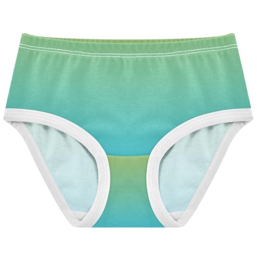 Joisal Green Sky Blue Gradient Little Girl Panties Toddlers Underwear Floral Cotton Flower Kids Briefs Undies 2t - Main Image