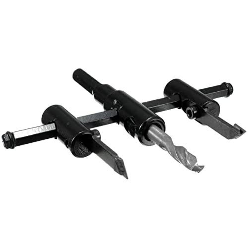 30-120mm Adjustable Circle Hole Cutter Hole Saw Drill Bit Round Cutting Wood Cutter for Woodworking, Black - Image 2