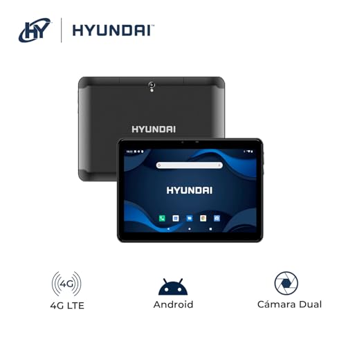 Image of HYUNDAI HyTab Plus, 10 Inch IPS Display, 4G LTE (T-Mobile only), WiFi, Quad-Core Processor, 2GB RAM, 32GB Storage, Dual Camera, Android 10 Go, 5000 mAh Battery - Graphite