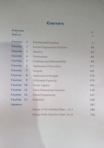 Image of Mathematics Exemplar Problems Class XII Textbook NCERT