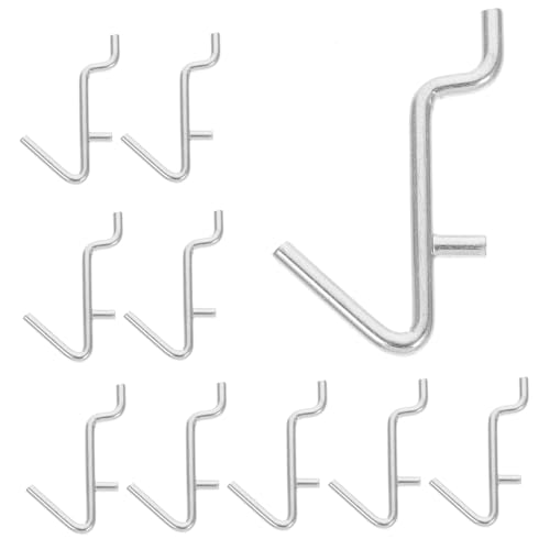 STOBAZA Pegboard Hooks for Hanging 20 Pieces Metal Hooks Strong Bearing Capacity for Garage Home