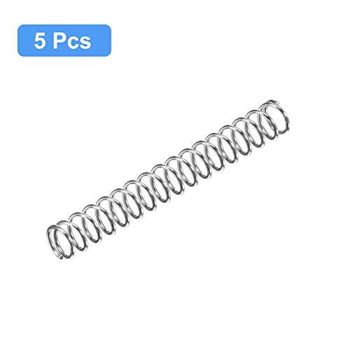 Image of uxcell 5Pcs Compression Spring 304 Stainless Steel 7mmOD,0.8mmWD,50mmFL