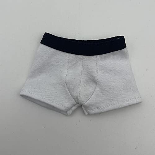 1/6 Scale Men Figure Clothes Briefs Men's Underwear Professional, White, 5cm x 8cm4