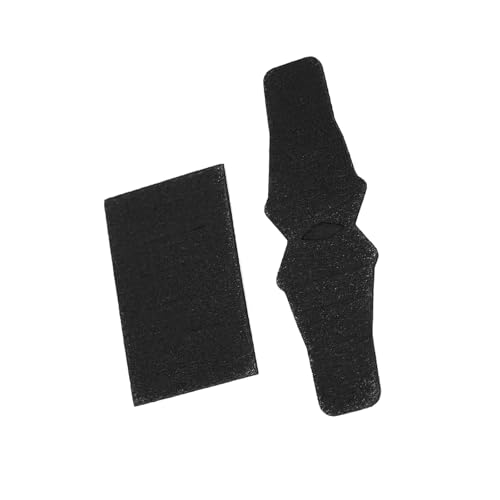 HDX Antislip Drop Away Rest Stickers Set, Archery Accessory, PU Leather Material, Black, 2 Pieces