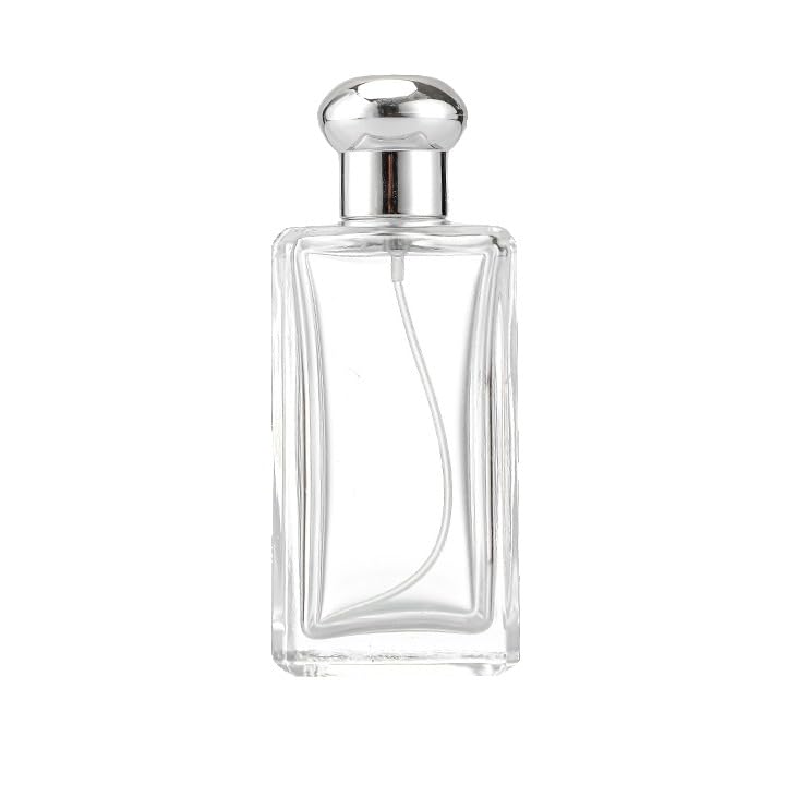 5/10 pz 30/50/100ml Bottiglie di Profumo Quadrate di Profumo Glassspray Bottiglie di Profumo Vuote e Trasparenti Bottiglia di Profumo Riutilizzabile Spray per Uomini Donne Viaggi