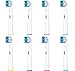 8er Aufsteckbürsten Kompatibel mit Oral B Vitality Pro, Genius X, Pro 3 5000, PRO 3 3800, Smart Sensitive, Zahnbürstenaufsatz für Oral B Elektrische Zahnbürste, Aufsätze von Rebeool, Weiß