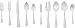 AmazonBasics 65-Piece Stainless Steel Flatware Silverware Set with Square Edge, Service for 12