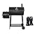 Royal Gourmet CC1830FG Charcoal Grill with High Heat-Resistant BBQ Gloves, 811 Square Inches, Black, Backyard Cooking with Offset Smoker