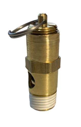 Jstpure for American Made 1/4 NPT Size Release Relief Safety Pop Off Valve 140 PSI