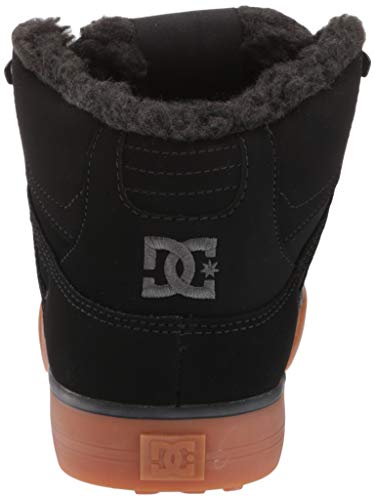 DC Men's Pure HIGH-TOP WC WNT Skateboard, Skate Shoe, Black/Red/Green