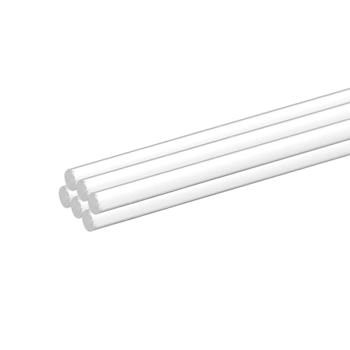 Image of MECCANIXITY 6pcs Acrylic Round Rods 1 /8 inch x 12 inch Clear Acrylic Dowel Rods Sticks Plastic Sticks Strip for DIY Crafts Lighting Gardening Decoration - 3mm x 300mm