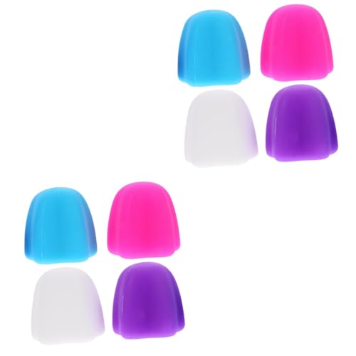 OATIPHO 2sets Toothpaste Self Closing Caps Self Sealing Cap for Toothpaste Chic Design Protective Portable Silicone Squeeze Tube Covers 4pcs*2