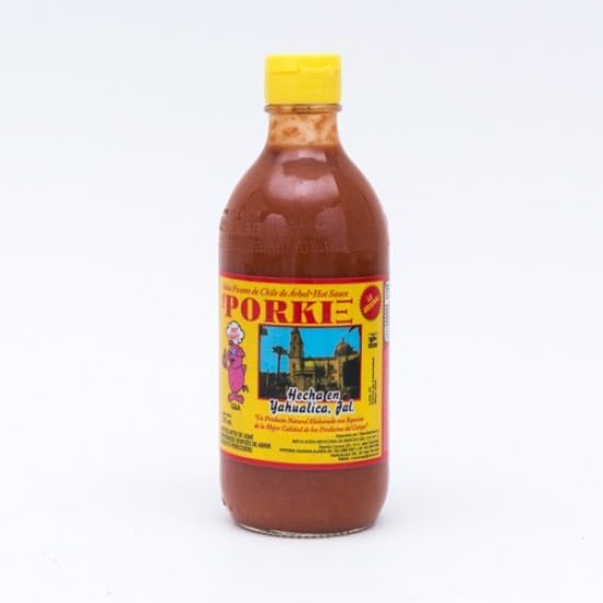 Salsa Picante El Porke La Original, Salsa picante, Salsa Porki con chiles de Yahualica, Sabor