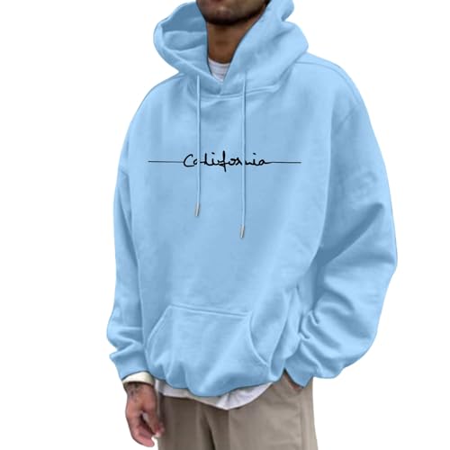 Sweat à capuche confortable anti-froid couleur unie avec grande poche